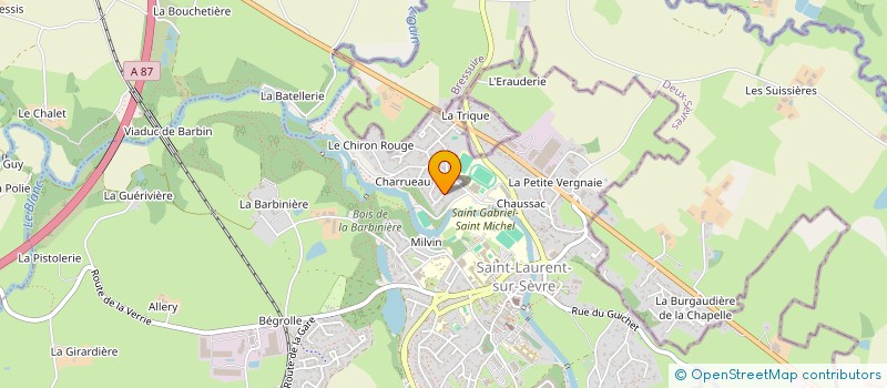localisation de l'entreprise MADAME MANON DURAND à SAINT-LAURENT-SUR-SEVRE