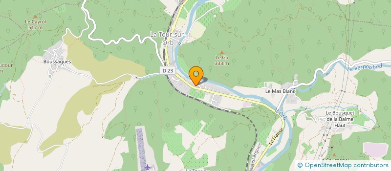 localisation de l'entreprise MADAME MANON DURAND  LA TOUR-SUR-ORB