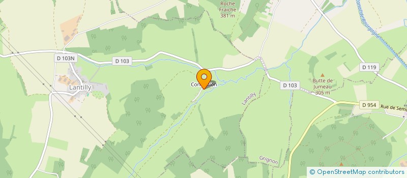 localisation de l'entreprise MADAME MANON DURAND  LANTILLY