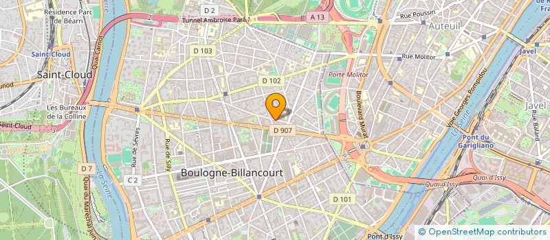 localisation de l'entreprise MADAME MANON DUREY à BOULOGNE-BILLANCOURT