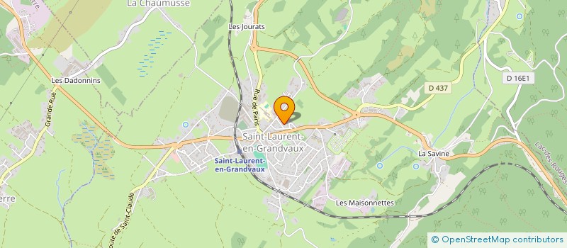 localisation de l'entreprise MADAME MANON DUSSAUX  SAINT-LAURENT-EN-GRANDVAUX