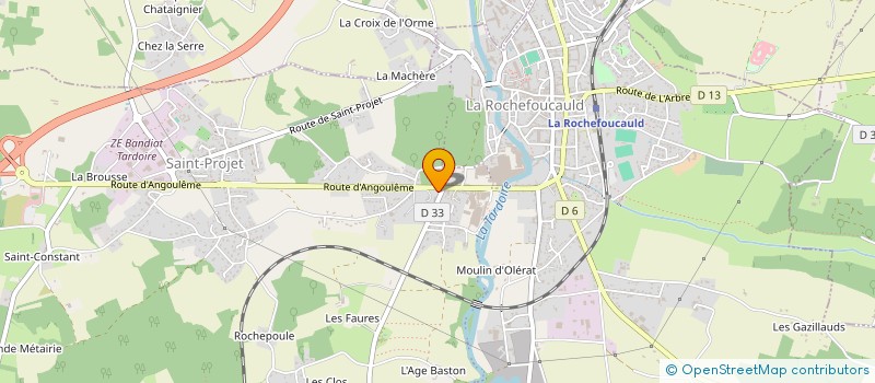 localisation de l'entreprise MADAME MANON ENARD à LA ROCHEFOUCAULD-EN-ANGOUMOIS