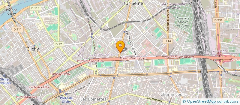 localisation de l'entreprise MADAME MANON ESPERET à SAINT-OUEN-SUR-SEINE