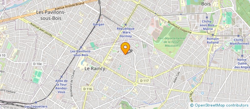 localisation de l'entreprise MADAME MANON ESTIENNE  LE RAINCY