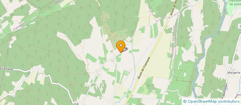 localisation de l'entreprise MADAME MANON FAES  MONTSEGUR-SUR-LAUZON