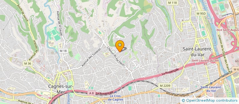 localisation de l'entreprise MADAME MANON FARERI à CAGNES-SUR-MER