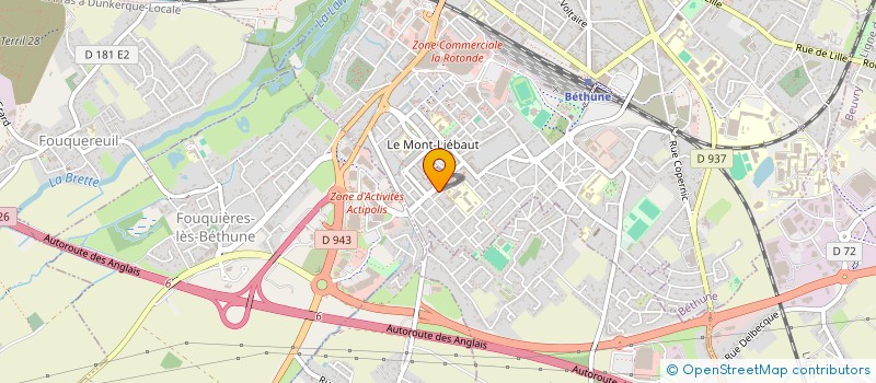 localisation de l'entreprise MADAME MANON FAVIER à BETHUNE