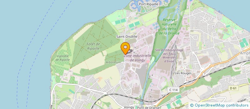 localisation de l'entreprise MADAME MANON FAVIER  THONON-LES-BAINS