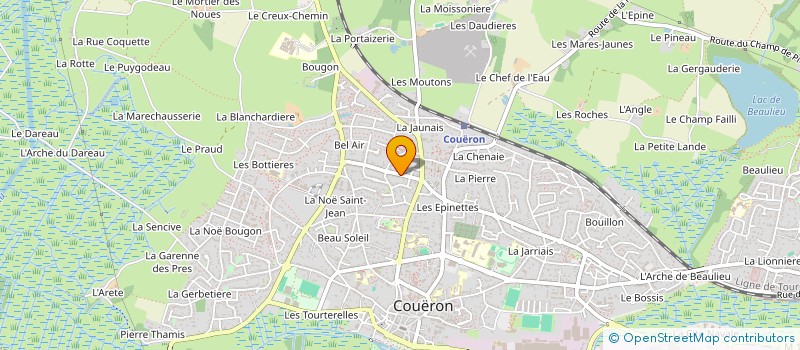 localisation de l'entreprise MADAME MANON FAVREAU à COUERON