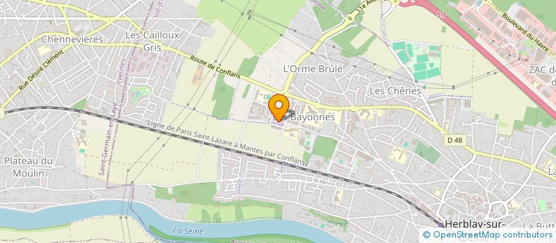 localisation de l'entreprise MADAME MANON FERNANDES  HERBLAY-SUR-SEINE