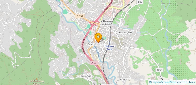 localisation de l'entreprise MADAME MANON FERNANDEZ  SOLLIES-PONT