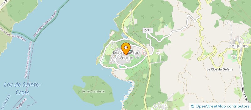 localisation de l'entreprise MADAME MANON FERREZ à LES SALLES-SUR-VERDON