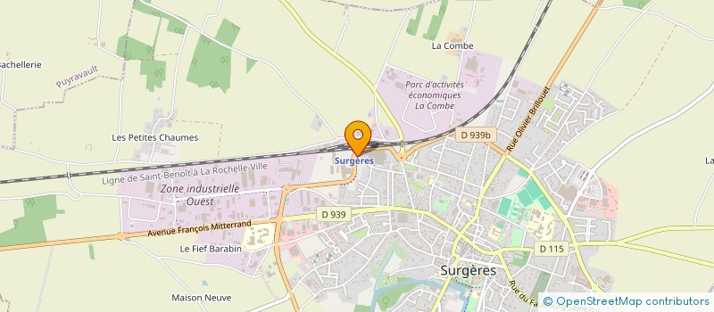 localisation de l'entreprise MADAME MANON FIERRARD  SURGERES