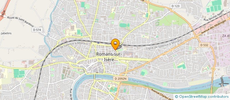 localisation de l'entreprise MADAME MANON FODDIS  ROMANS-SUR-ISERE