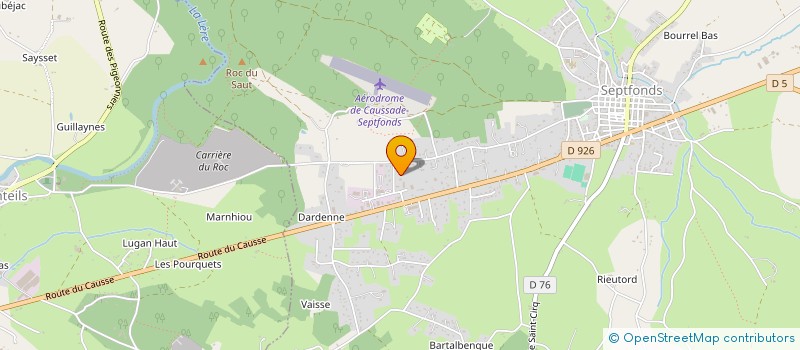 localisation de l'entreprise MADAME MANON FOISSAC  SEPTFONDS