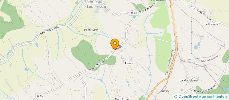 localisation de l'entreprise MADAME MANON FONTAINE  SAINT-PAUL-FLAUGNAC