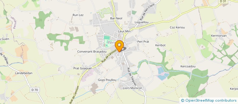 localisation de l'entreprise MADAME MANON FORTIN  PENVENAN