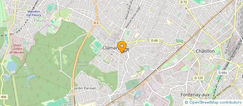 localisation de l'entreprise MADAME MANON FORTIN-CHERIGUI à CLAMART
