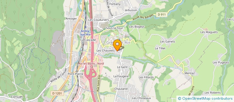 localisation de l'entreprise MADAME MANON FRANCOIS  GRESY-SUR-AIX