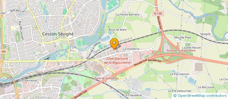 localisation de l'entreprise MADAME MANON FREIN  CESSON-SEVIGNE