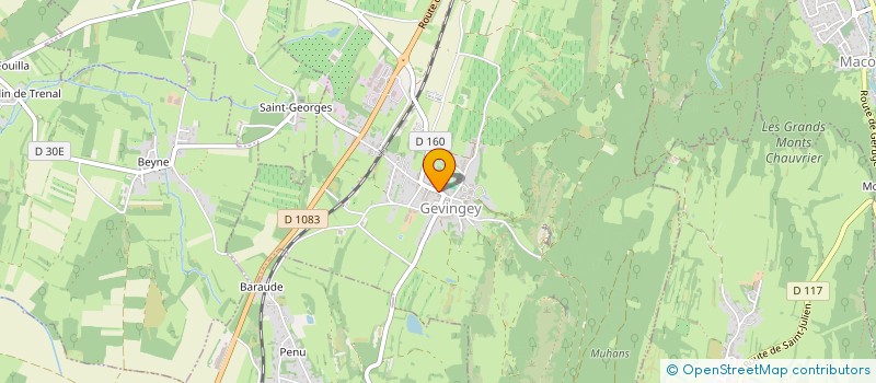 localisation de l'entreprise MADAME MANON FROISSARD  GEVINGEY