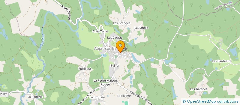 localisation de l'entreprise MADAME MANON FRYS  ABJAT-SUR-BANDIAT