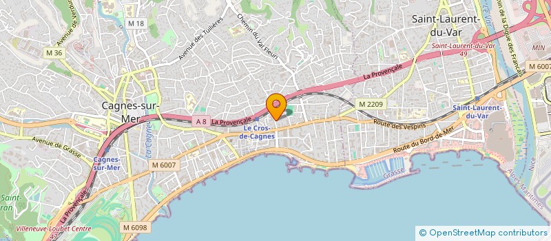 localisation de l'entreprise MADAME MANON GANDOLFO à CAGNES-SUR-MER