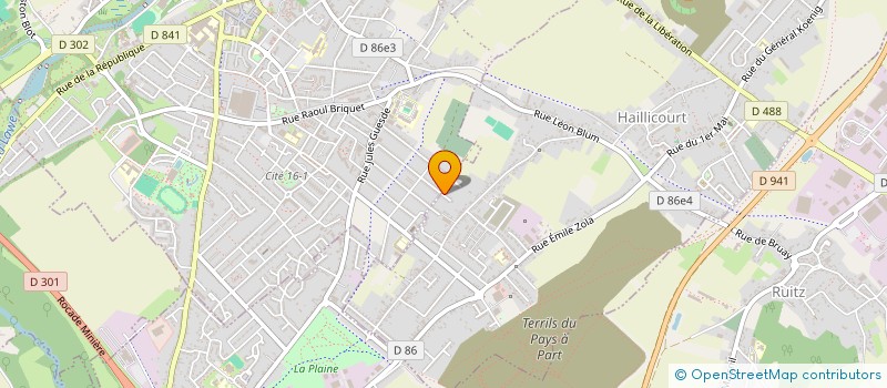 localisation de l'entreprise MADAME MANON GAQUERE  HAILLICOURT