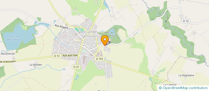 localisation de l'entreprise MADAME MANON GARCAREK à LES LANDES-GENUSSON