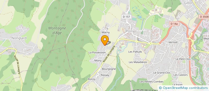 localisation de l'entreprise MADAME MANON GARIN  POISY