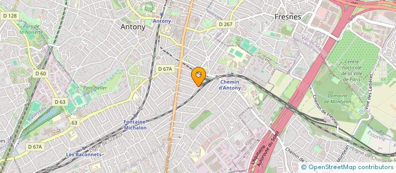 localisation de l'entreprise MADAME MANON GARNIER à ANTONY