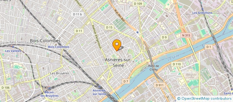 localisation de l'entreprise MADAME MANON GASPERINI à ASNIERES-SUR-SEINE