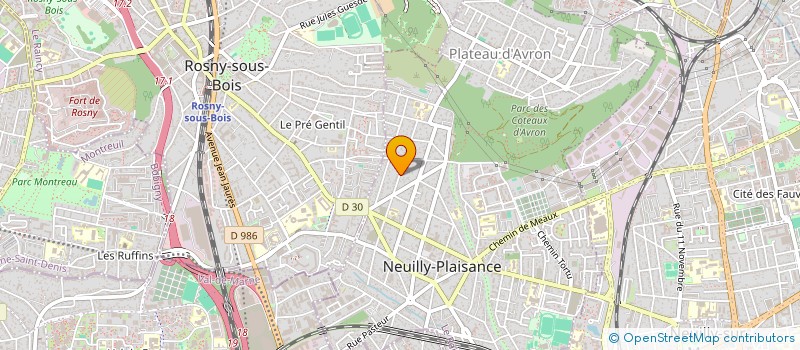 localisation de l'entreprise MADAME MANON GAUTHIER  NEUILLY-PLAISANCE