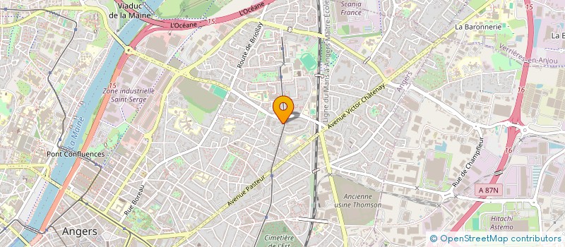 localisation de l'entreprise MADAME MANON GAUTIER  ANGERS