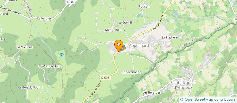 localisation de l'entreprise MADAME MANON GAUVIN  SAINT-APPOLINARD