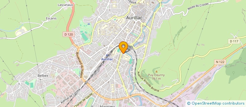 localisation de l'entreprise MADAME MANON GENESTINE à AURILLAC