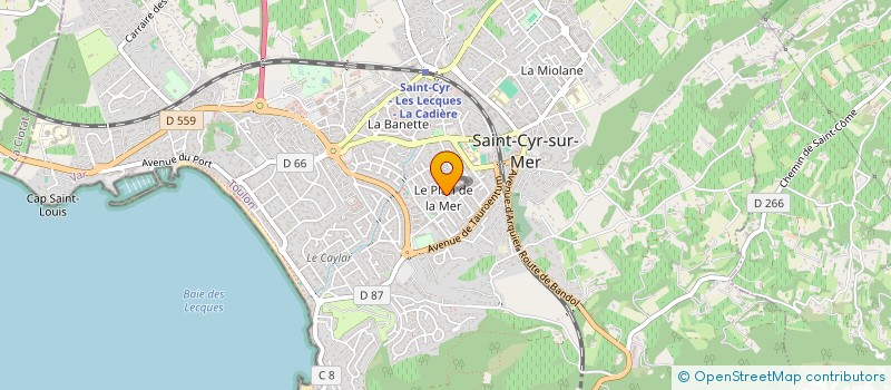 localisation de l'entreprise MADAME MANON GIANNONE à SAINT-CYR-SUR-MER