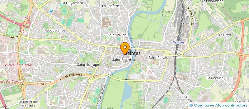 localisation de l'entreprise MADAME MANON GIBOIN  SAINTES