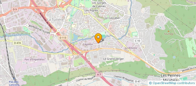 localisation de l'entreprise MADAME MANON GIOCANTI  LES PENNES-MIRABEAU