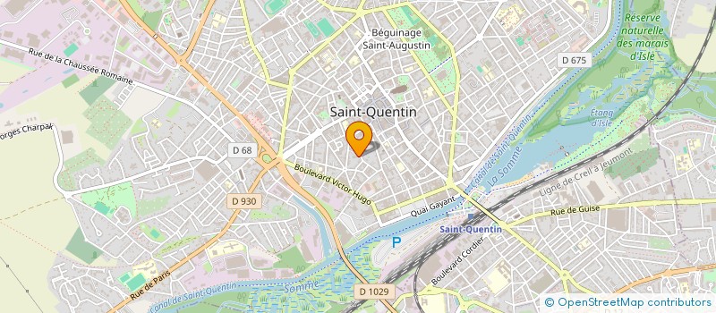 localisation de l'entreprise MADAME MANON GIRARD  SAINT-QUENTIN