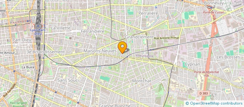 localisation de l'entreprise MADAME MANON GIRAUD  VILLEURBANNE