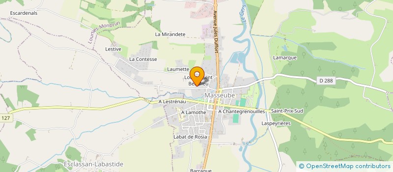 localisation de l'entreprise MADAME MANON GIROUX  MASSEUBE