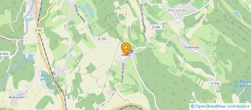 localisation de l'entreprise MADAME MANON GODARD  MAGNIEU