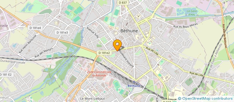 localisation de l'entreprise MADAME MANON GOSSE  BETHUNE