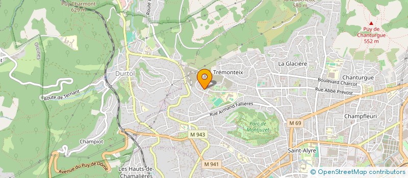 localisation de l'entreprise MADAME MANON GRAND  CLERMONT-FERRAND