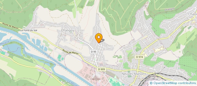 localisation de l'entreprise MADAME MANON GRANDEMANGE  CHALIGNY