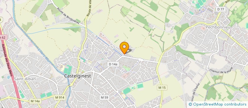 localisation de l'entreprise MADAME MANON GRAULIERE  CASTELGINEST