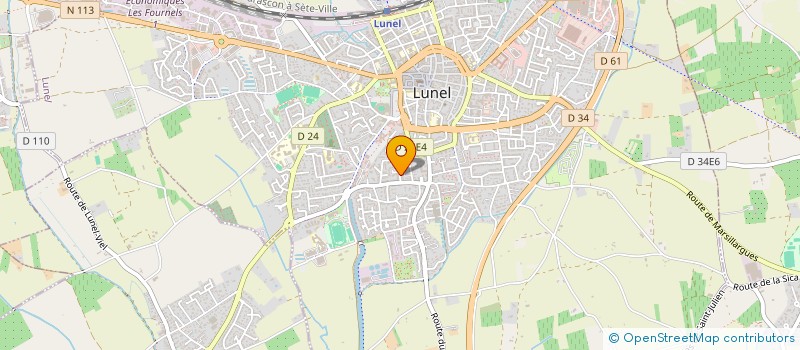 localisation de l'entreprise MADAME MANON GREGOIRE  LUNEL