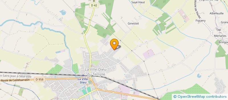 localisation de l'entreprise MADAME MANON GREMET  LA VILLE-DIEU-DU-TEMPLE