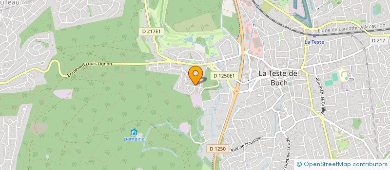 localisation de l'entreprise MADAME MANON GUE à LA TESTE-DE-BUCH